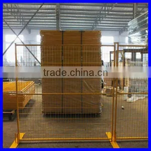 Ca-Type Temporary Fence Panels 4mm Wire 50mm by 150mm Mesh Hole Size Yellow Portable Fence thumbnail-1