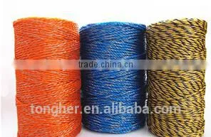 Electric Fencing Wire Rope Tape , Polywire Polyrope Polytape Fence Cable thumbnail-5