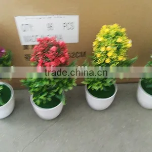 Hot Sale Artifical Bonsai for Colorful Flower With Nylon Cloth and Plastic Material thumbnail-1