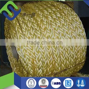 White 8/12 Strand Polypropylene Floating Rope With Blue Twine thumbnail-2