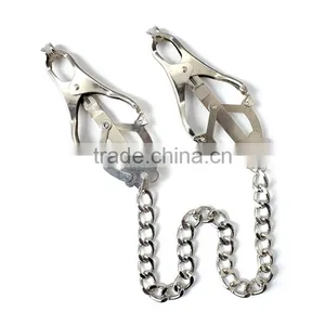 SEX TOYS NIPPLE STRETCHER WITH CHAIN STEEL NIPPLE STRETCHER FOR WOMAN SEX LADIES NIPPLE STRETCHER FOR SEX GAME NIPPLE STRETCHER thumbnail-2