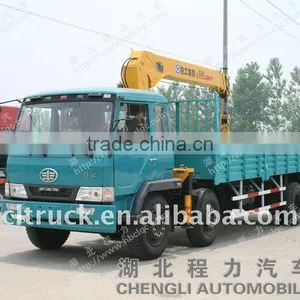FAW Cargo Truck Mounted 8T Crane for Sale thumbnail-1