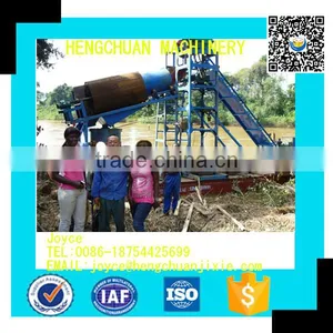 China Price Hot Selling Gold Dredger/Gold Mining Machine/Bucket Chain Gold Dredge thumbnail-1