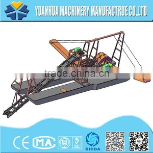 Qingzhou Chain Bucket Gold Dredger & Gold Mining Equipment & Gold Dredger & Gold Separator & Gold Selecting Machine thumbnail-6