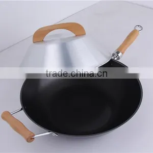 High Quality Black China Custom Mandarin Hand Made Fry Wok thumbnail-6