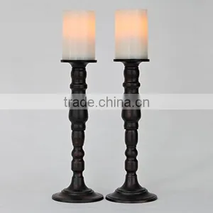 Ivory Flameless Pillar Candles With Timers thumbnail-5