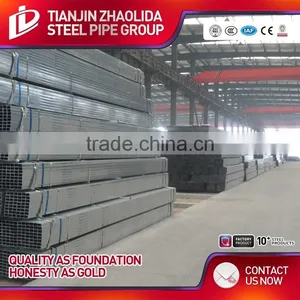 Cold Rolled Dia 10 mm - 101 mm Good Quality Galvanized Steel Square Tube for Greenhouse Furniture Fence Post thumbnail-4