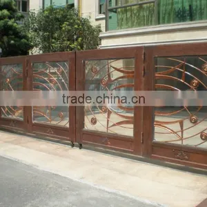 Bisini Luxury Sliding Design Gate, Sliding House Main Gate Design, New Sliding Design Big Iron Gate thumbnail-1