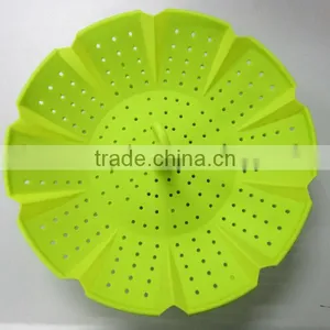 100%Food Grade Silicone Food Steamer thumbnail-1