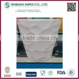High Quality White Ceramic Glazed Flower Pot thumbnail-1