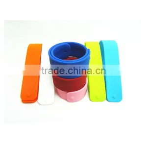 Wholesale 2014 Custom Silicone Slap Bracelet thumbnail-1