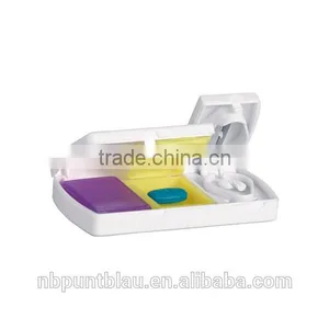 Translucent Medicine Pillbox Pill Organizer With 3 Compartments thumbnail-1