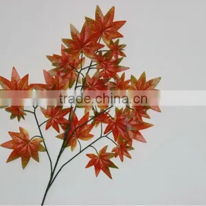 Wholesale Plastic Artificial Red Maple Leaves on the Sale thumbnail-1