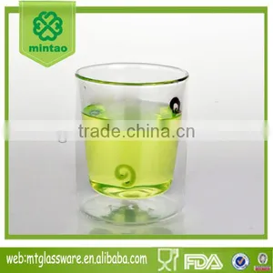 Unique Double Wall Dringking Glass Tea Cup thumbnail-1