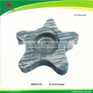 Natural Wooden Sea Animal Decoration Tealight Holders thumbnail-1