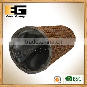 Brown Hand Woven Flowerpot With PVC Inner/Garden Planter thumbnail-4