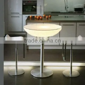 Modern Design Carly Salon and Party Used Shining Decorative LED Round Cocktail Table thumbnail-3