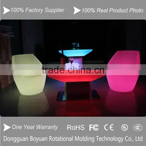 Led Plastic Children Chair/colorful Led Bar Table/aluminium Stand Led Table thumbnail-6