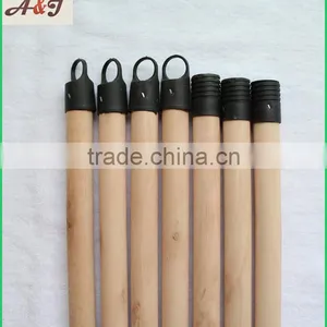 Good Polishing Natrual Wooden Flooring Mop Stick One End Plastic Cap One End Plastic Greece Screw thumbnail-1
