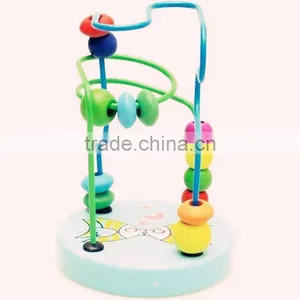 2015 Hot Children Baby Colorful Plastic Mini Around Beads Educational Game Toy thumbnail-2