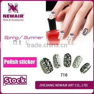 2016 Nail Art Musical Notation Piano Nail Stickers thumbnail-1