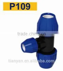 TY High Quality PP Compression Fittings REDUCING TEE Eco-friendly Cheap Price Full Size Factory Price List Discount thumbnail-2