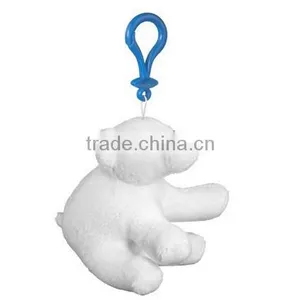Plush Teddy Bear Keychain White Stuffed Custom Cheap Bear Keychain thumbnail-1