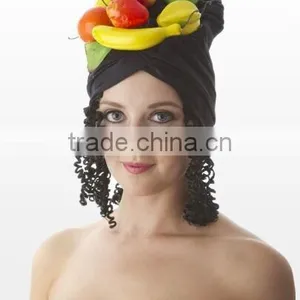 Adult Fruit Hat With Hair for Party , Fruit Hat,carnival Hat thumbnail-1