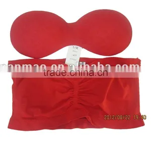 2015 Woman Sexy Seamless Underwear Tube Top Bra With Padding thumbnail-1