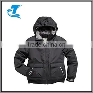 Boys Hooded Padded Jacket With Thumbhole Cuffed Sleeves thumbnail-1
