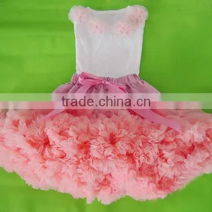Girls Pettiskirt Set With Flowers MADE IN CHINA thumbnail-1