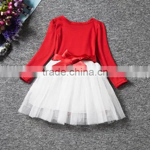2016 Year Autumn and Winter Printed Long Sleeve Girls Deess Fashion Kids Dress thumbnail-4