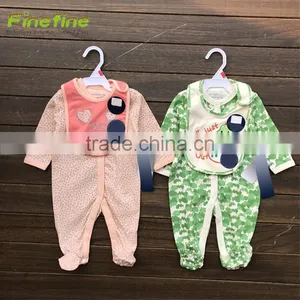 Baby Clothes Baby Playsuit With Bib Clothing Wholesale Baby Long Sleeve Romper thumbnail-1