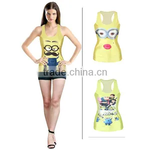 Breathable and Dry Fit Custom Gym Tank Top Printing Camisole thumbnail-5