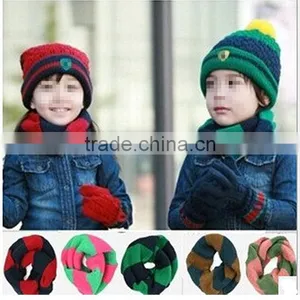Englishism 5 Colors Choice Autumn and Winter Warm Double Color Acrylic Winter Woolen Children Scarf thumbnail-4