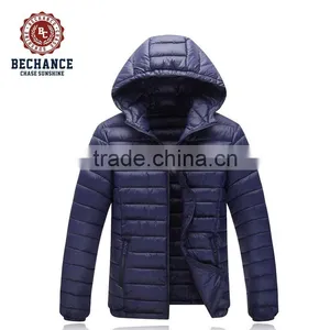 H1044 Mens Navy Down Jacket Light Weight Wearing Windproof Coat thumbnail-1