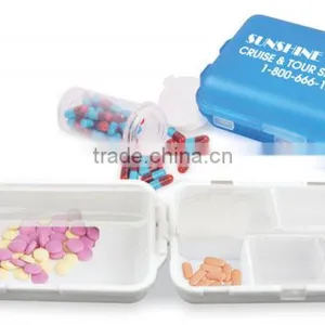 Fill, Fold and Fly Medicine Box - Features Six, Easy-to-fill Compartments, Each With Snap-tight Lids and Comes With Your Logo thumbnail-1