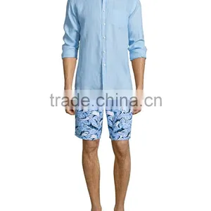 2017 Wholesale Man Fashion Print Swim Trunks Beach Shorts Summer Swim Sports Shorts thumbnail-3