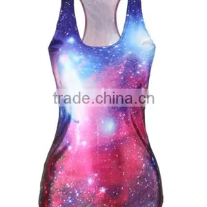 Tight-fitting Vest Van Gogh Digital Print Women 's T - Shirt thumbnail-4