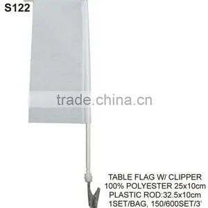 FOR PAINTING (S122) TABLE FLAG W/ CLIPPER thumbnail-1