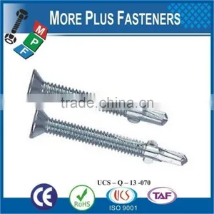 Made in Taiwan Star Torx Drive Wafer Head Heavy Duty Self Drilling Screw Flat Head With Wing and Shank Self Drilling thumbnail-4