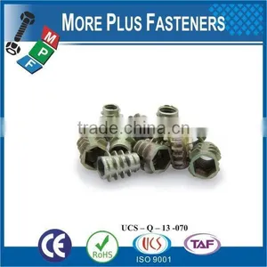 Made in Taiwan High Quality Zinc Alloy Wood Insert Nut thumbnail-5