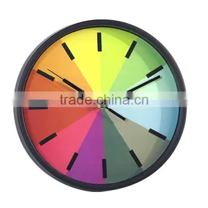 10 Inch Modern Simple Decorative Rainbow Wall Clock thumbnail-1