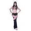Enthusiastic Free Size Practice Tribal Belly Dance Wear In Pink / Green Color thumbnail-1