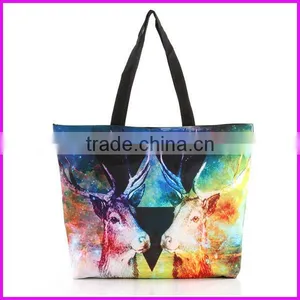 2014 Brazil Hot Selling Digital Printed Ladies Oem Production Canvas Tote Bag thumbnail-1
