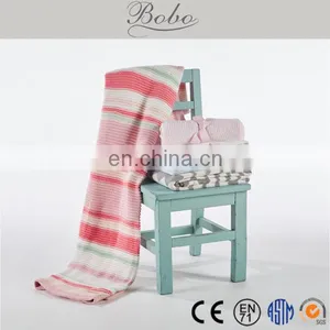 High Quality Custom Knitted Bed Sheet Set Blanket thumbnail-4