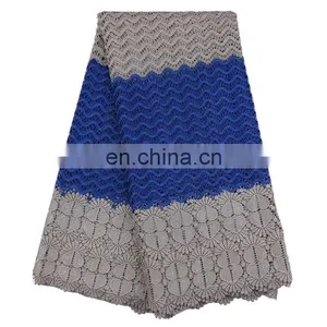New Arrival African Lace Fabrics High Quality Cord Guipure Lace Fabric Women Nigerian Water Soluble Lace Fabric With Beads thumbnail-6
