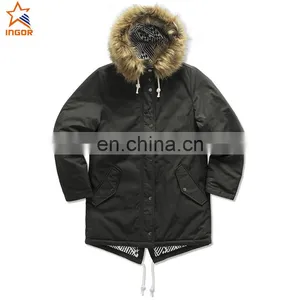 Cheap Wholesale Sports Chinese Bomber Cotton Fleece Jackets Men Custom thumbnail-1