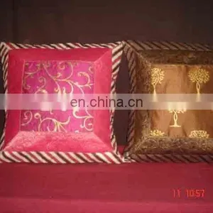 Sequins Patches Cushion Cover,Khambria Cushion Cover, Chikan Work Cushion Cover thumbnail-1