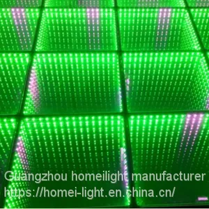 3D Mirror Abyss Dance Floor Led Panel Tile for Club Stage thumbnail-4